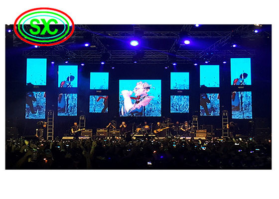 Giá tốt Màn hình quảng cáo P3.91 cho thuê trong nhà Độ sáng 1200cd cho chương trình sân khấu trực tuyến
