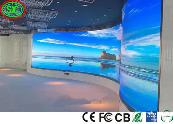 Giá tốt Màn hình led quảng cáo Curve P3.91 tường video độ nét cao lớn trực tuyến