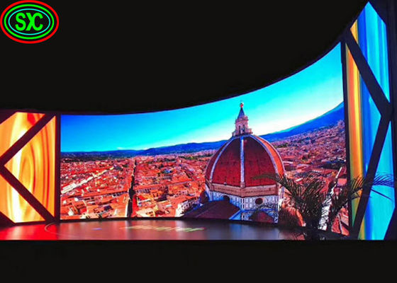 Giá tốt 1000nits SMD2121 P3.91 Indoor Curved Led Display For Stage màn hình LED nội thất đầy màu sắc trực tuyến