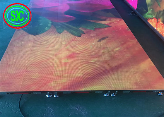 Giá tốt Sàn nhảy Led P6.25 chống va chạm trong nhà cho Bar / KTV / Prom hỗ trợ hơn 500kg trực tuyến