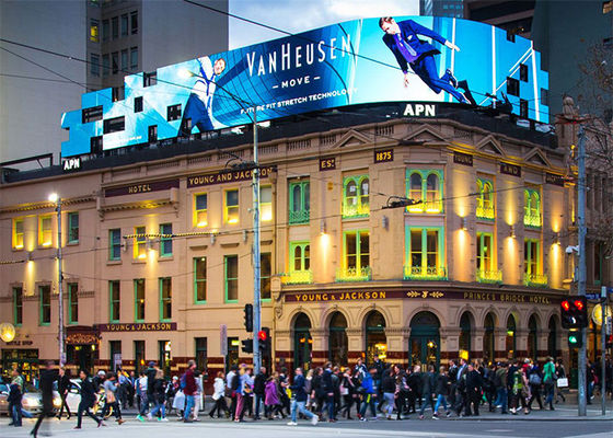 Biển quảng cáo LED ngoài trời P8 SMD Full Color IP65 Chống nước, Khoảng cách điểm ảnh 8mm