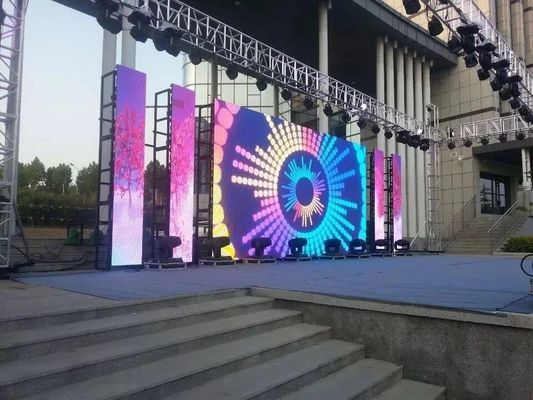 Giá tốt Cho thuê làm mới cao Tủ 500x500mm p3.91 Màn hình LED sân khấu Lắp ráp nhanh trong nhà cho các sự kiện sân khấu trực tuyến
