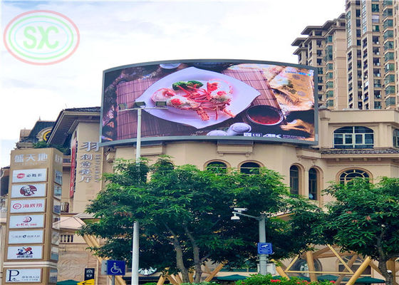 Giá tốt 1R1G1B Đầy đủ màu sắc 6mm Pitch Màn hình quảng cáo Led ngoài trời Bảng điều khiển 6500cd / m2 Độ sáng trực tuyến