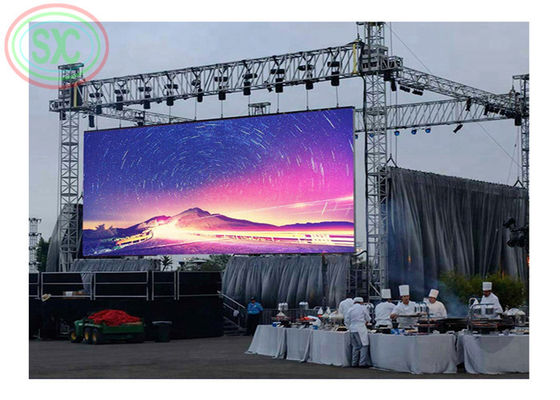 Giá tốt Cho thuê bảng quảng cáo màn hình LED độ nét cao P10 RGB dành cho trung tâm mua sắm trực tuyến