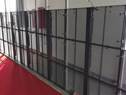 Giá tốt Trung tâm mua sắm Thời trang đầy màu sắc P3.91-7.82 Màn hình LED trong suốt Tường rèm kính trực tuyến