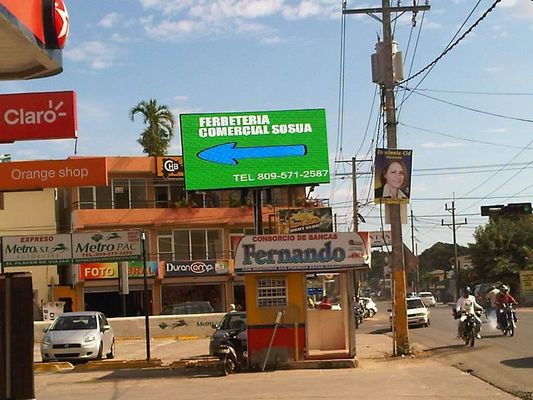 P6 Ngoài trời Chống thấm nước IP65 Lắp đặt cố định Bảng quảng cáo LED / Màn hình hiển thị kỹ thuật số Quảng cáo LED ngoài trời