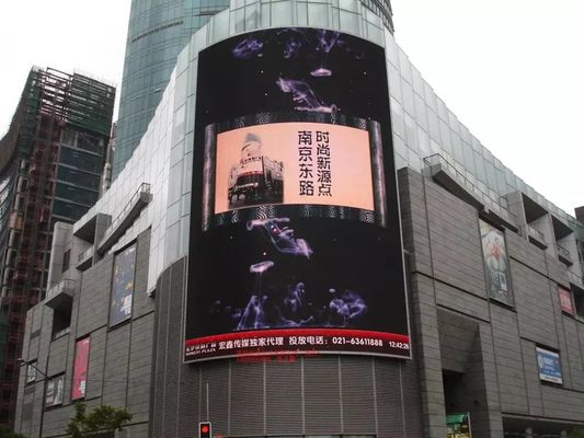 ngoài trời p10 LED Video Wall cho quảng cáo ngoài trời với cấu hình pixel độ phân giải cao và độ tương phản cao để phát lại