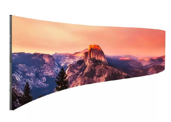 Màn hình cong Led 1000 * 500mm Đủ màu P3.91 Nền sân khấu màn hình Led trong nhà