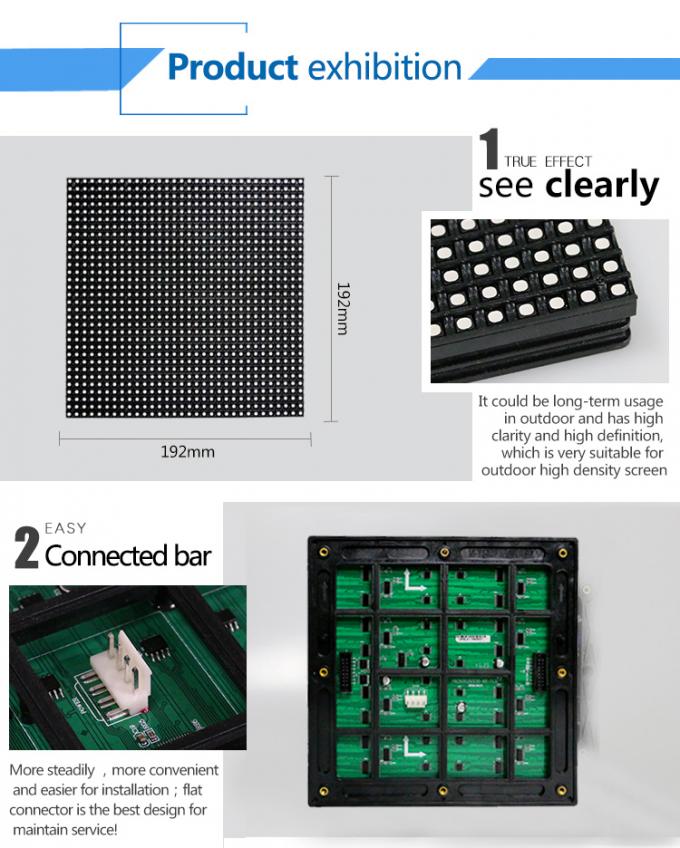 SMD P6 Bảng hiển thị LED quảng c&aacute;o ngo&agrave;i trời C&agrave;i đặt cố định 4